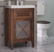 Тумба с раковиной Opadiris Палермо 50 R светлый орех