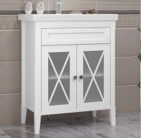 Тумба с раковиной Opadiris Палермо 70 белая матовая