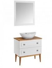 Мебель для ванной ASB-Woodline Каталина 80 белая