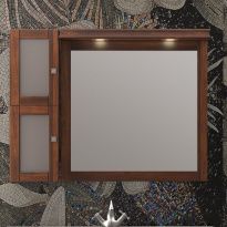 Зеркало-шкаф Opadiris Мираж 100 светлый орех