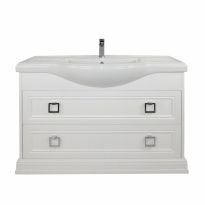 Тумба с раковиной Tessoro Foster 120 напольная белая