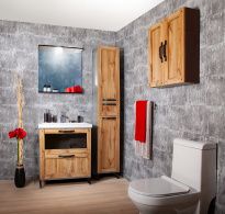 Мебель для ванной Бриклаер Лофт 60 метрополитен грей