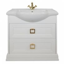 Тумба с раковиной Tessoro Foster 80 напольная белая