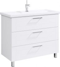 Тумба с раковиной Aqwella Манчестер 100 белая напольная