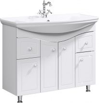 Тумба с раковиной Aqwella Франческа 105 белая