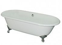Ванна чугунная Elegansa Gretta 170*75*46 хромированные ножки