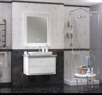 Мебель для ванной Opadiris Луиджи 90 со столешницей (Nova) белая матовая