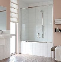 Душевое ограждение Vegas Glass ZV 0170 01 10 профиль белый, стекло сатин