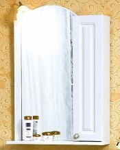 Зеркало-шкаф Бриклаер Анна 60 белый, правый