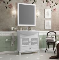 Мебель для ванной Opadiris Омега 75 белая матовая