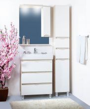 Мебель для ванной Бриклаер Токио 70 светлая лиственница