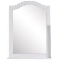 Зеркало ASB-Woodline Модерн 70 белое, патина серебро