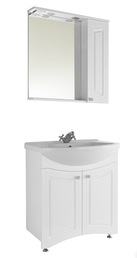 Мебель для ванной Vod-ok Адам 65 белая