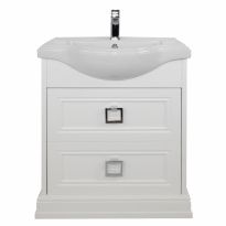 Тумба с раковиной Tessoro Foster 65 напольная белая