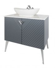 Тумба Tessoro Gala 100 (2 двери) серая