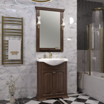Мебель для ванной Opadiris Риспекто 65 орех антикварный