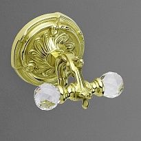 Крючок ART&MAX Barocco Crystal AM-1784-Do-Ant-C античное золото