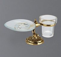Стакан и мыльница ART&MAX Barocco Crystal AM-1789-Do-Ant-C античное золото
