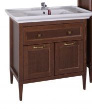 Тумба с раковиной ASB-Woodline Гранда 85 антикварный орех