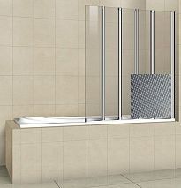 Шторки для ванны Cezares Pratico V-5-120/140-P-Cr-R