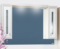 Зеркало-шкаф Бриклаер Бали 120 светлая лиственница