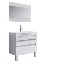 Мебель для ванной Aqwella 5 stars Бергамо 80 напольная, белая