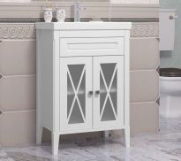 Тумба с раковиной Opadiris Палермо 60 белая матовая