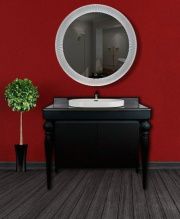 Тумба Tessoro Miro 90 напольная (4 ножки) черная