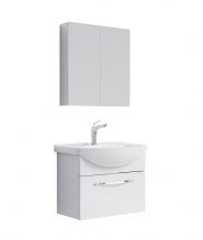 Мебель для ванной Aqwella Аллегро 65 белая подвесная, 1 ящик