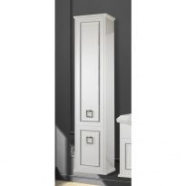 Колонка Tessoro Foster 38 подвесная, белая с патиной серебро, левая