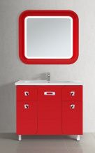 Мебель для ванной Vod-ok Арнелла 100 напольная, красная