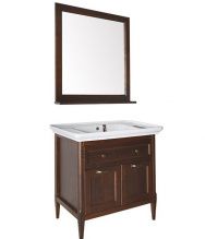 Мебель для ванной ASB-Woodline Гранда 85 антикварный орех