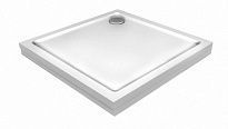 Поддон литьевой мрамор  Aquanet Gamma/Beta Cube 100*100