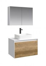 Мебель для ванной Aqwella 5 stars Mobi 80 фасад дуб балтийский, корпус белый