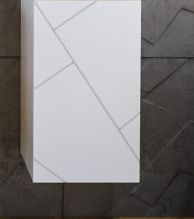 Шкаф навесной Бриклаер Кристалл 60 белый