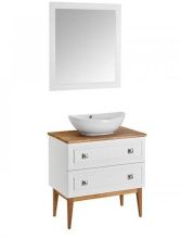 Мебель для ванной ASB-Woodline Каталина 100 белая