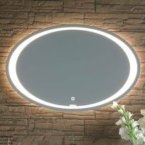 Зеркало Clarberg Ellipse 100 с подсветкой с сенсорным выключателем