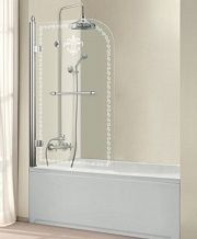 Шторки для ванны Cezares Retro-A-V-1-80/145-CP-Cr-L	