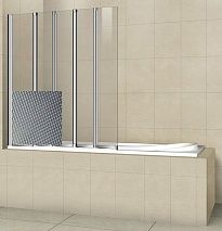 Шторки для ванны Cezares Pratico V-5-120/140-P-Cr-L