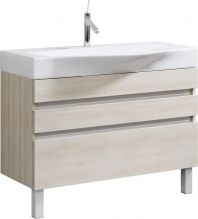 Тумба с раковиной Aqwella 5 stars Бергамо 100 напольная, акация