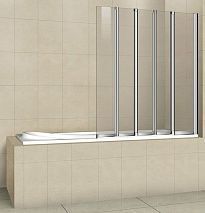 Шторки для ванны Cezares Pratico V-5-120/140-C-Cr