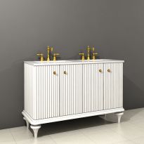 Тумба с раковиной Tessoro Chloe 120 (4 двери, с 2-мя раковинами)